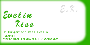 evelin kiss business card